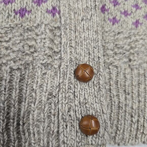 Vtg Cambridge Dry Goods Womens M Wool Sweater Vest Cottagecore USA Made Granny - Picture 6 of 9